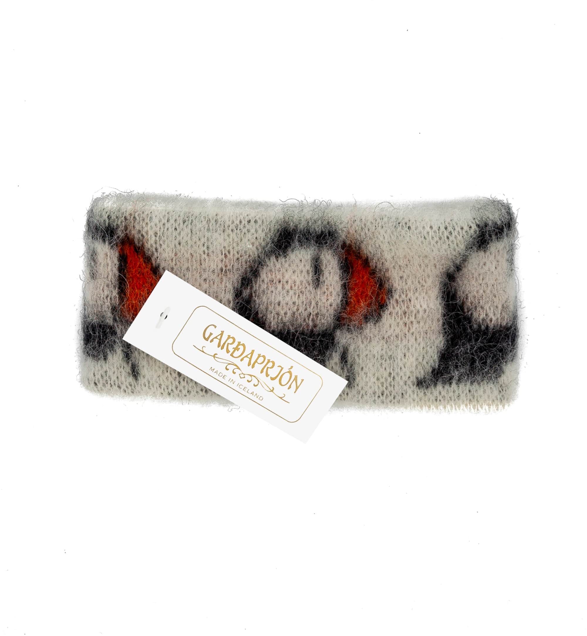 Brushed White Puffin Headband - Image 6