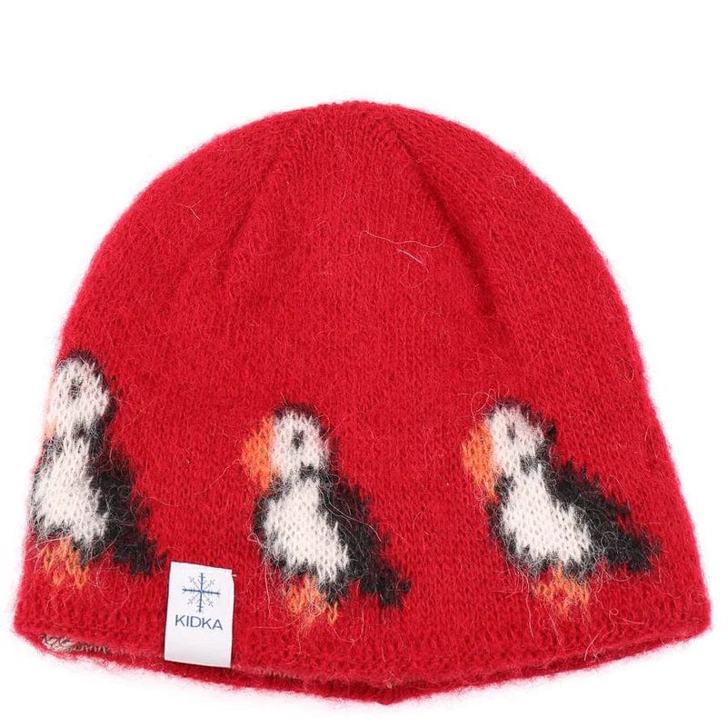 Kidka - Wool Hat - Beige Puffins - Image 3